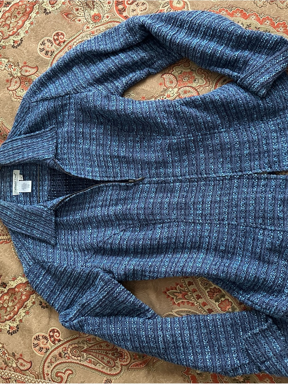 Coldwater Creek Casual Blue Zip-Front Women’s Jacket